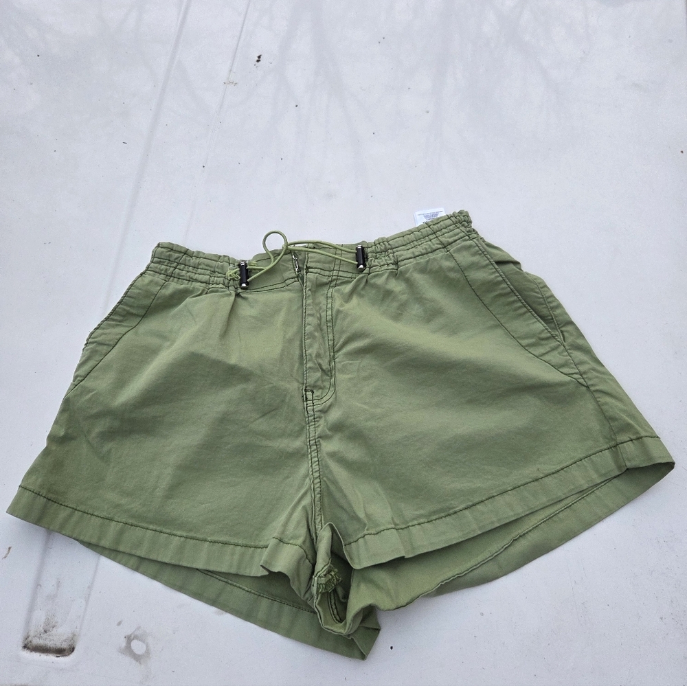 Women's Green Casual Shorts